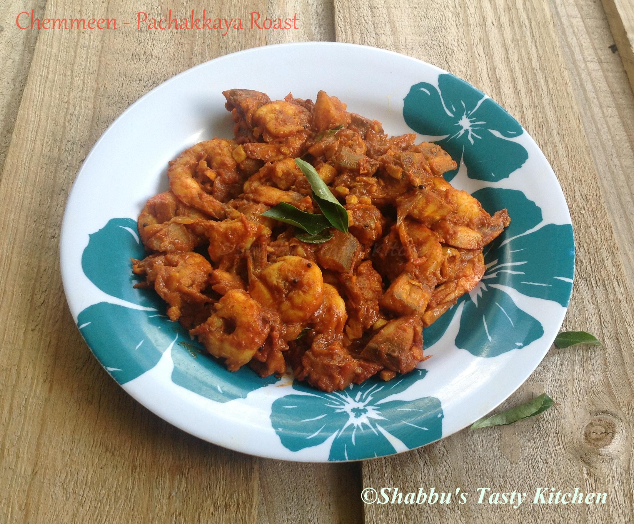 prawns-raw-plantain-chemmeen-pachakkaya