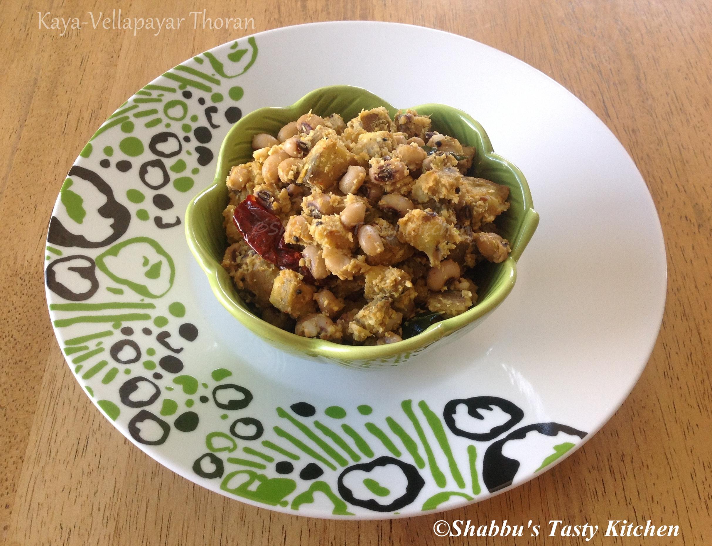 raw-banana-black-eyed-beans-kaya