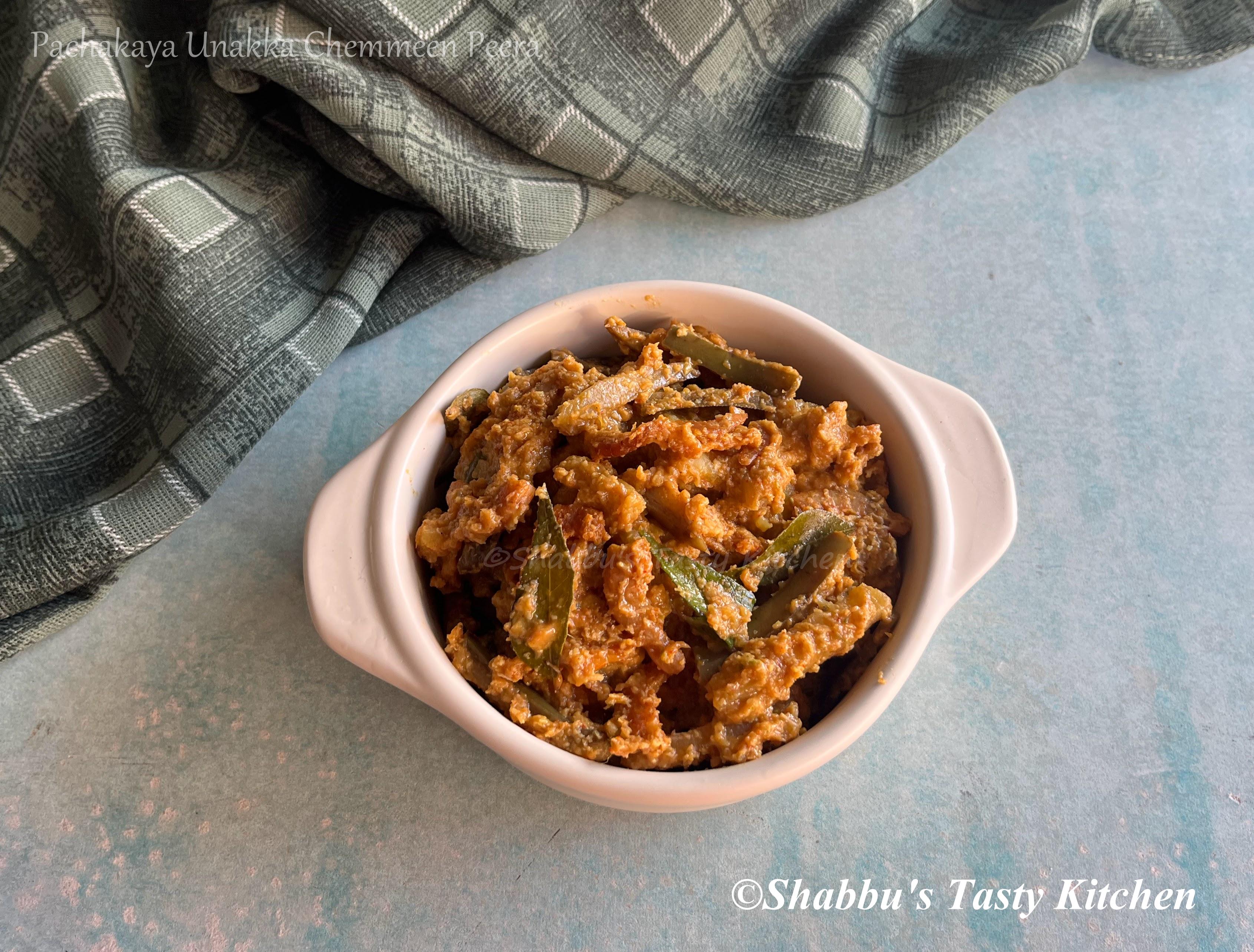 raw-banana-dried-prawns-pachakaya-unakka-chemmeen-peera