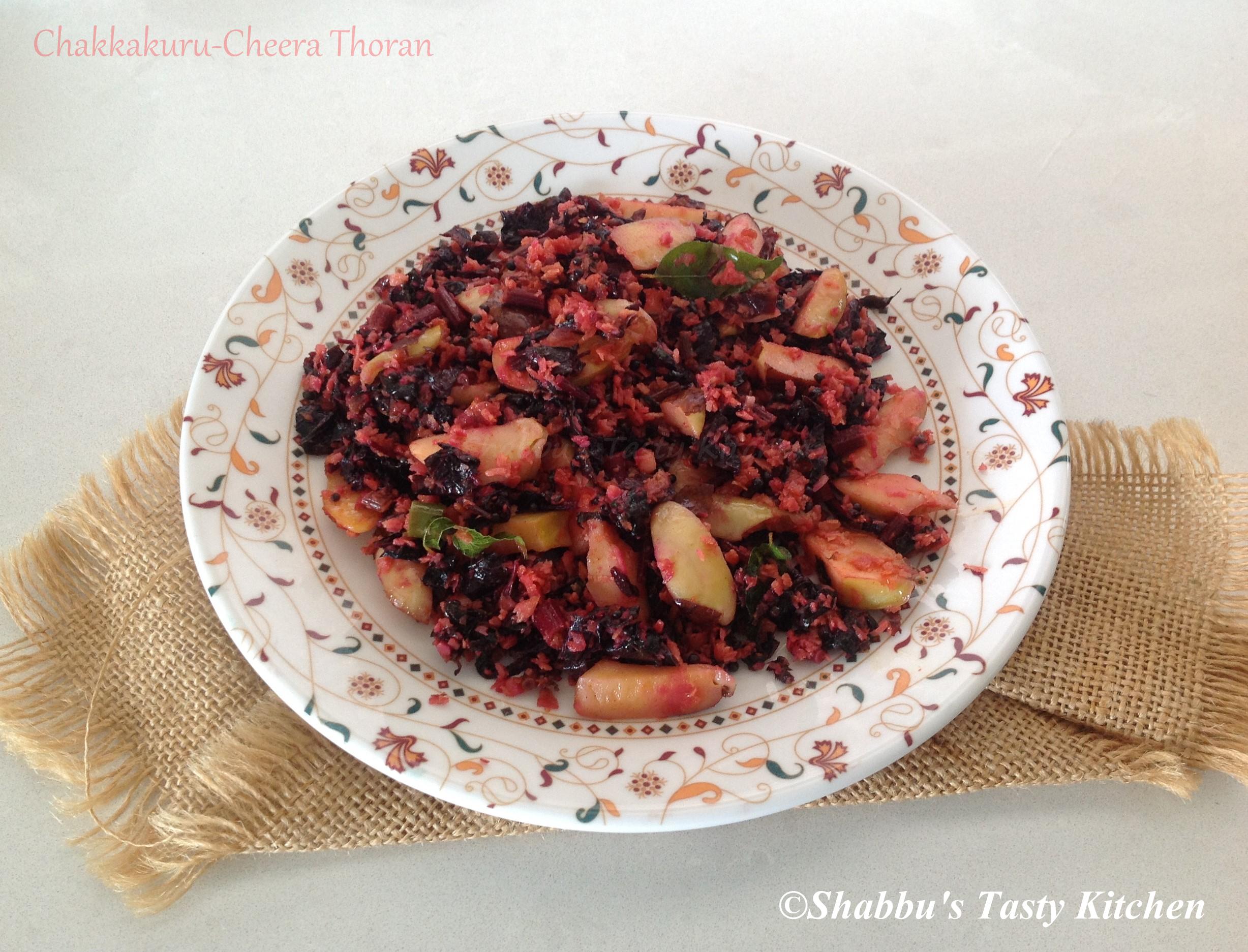 red-spinach-jackfruit-seed-chuvanna-cheera-chakkakuru-thoran