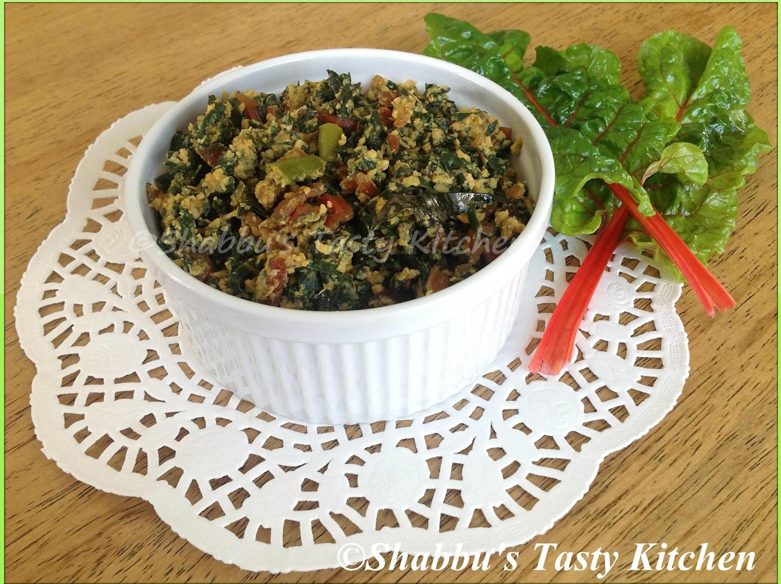 red-swiss-chard-silver-beet-egg-stir-fry