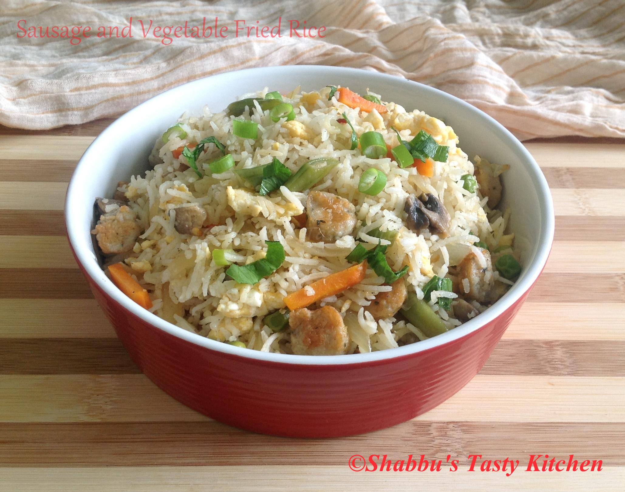 sausage-and-vegetable-fried-rice