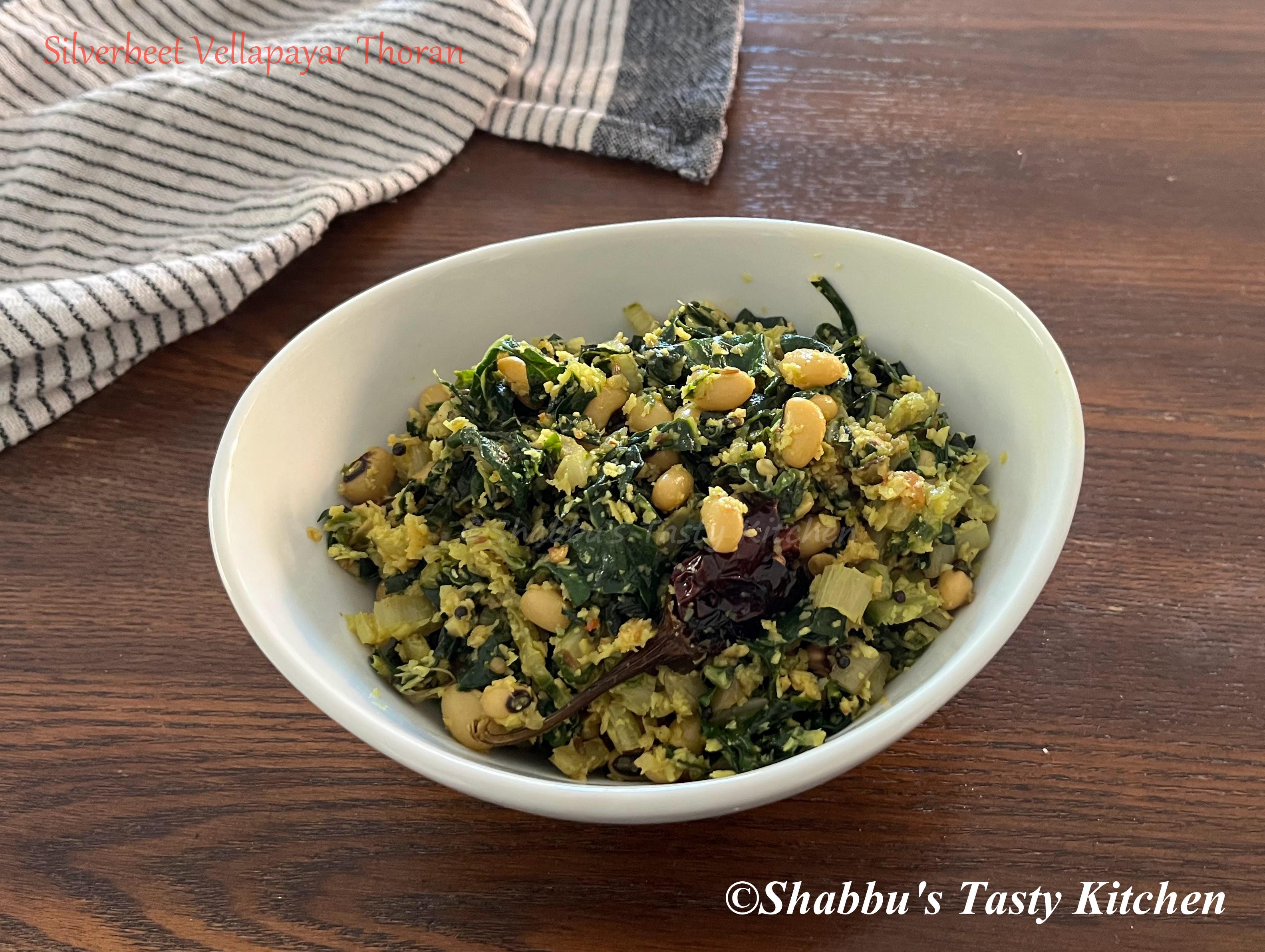 silverbeet-vellapayar-black-eyed-beans-thoran