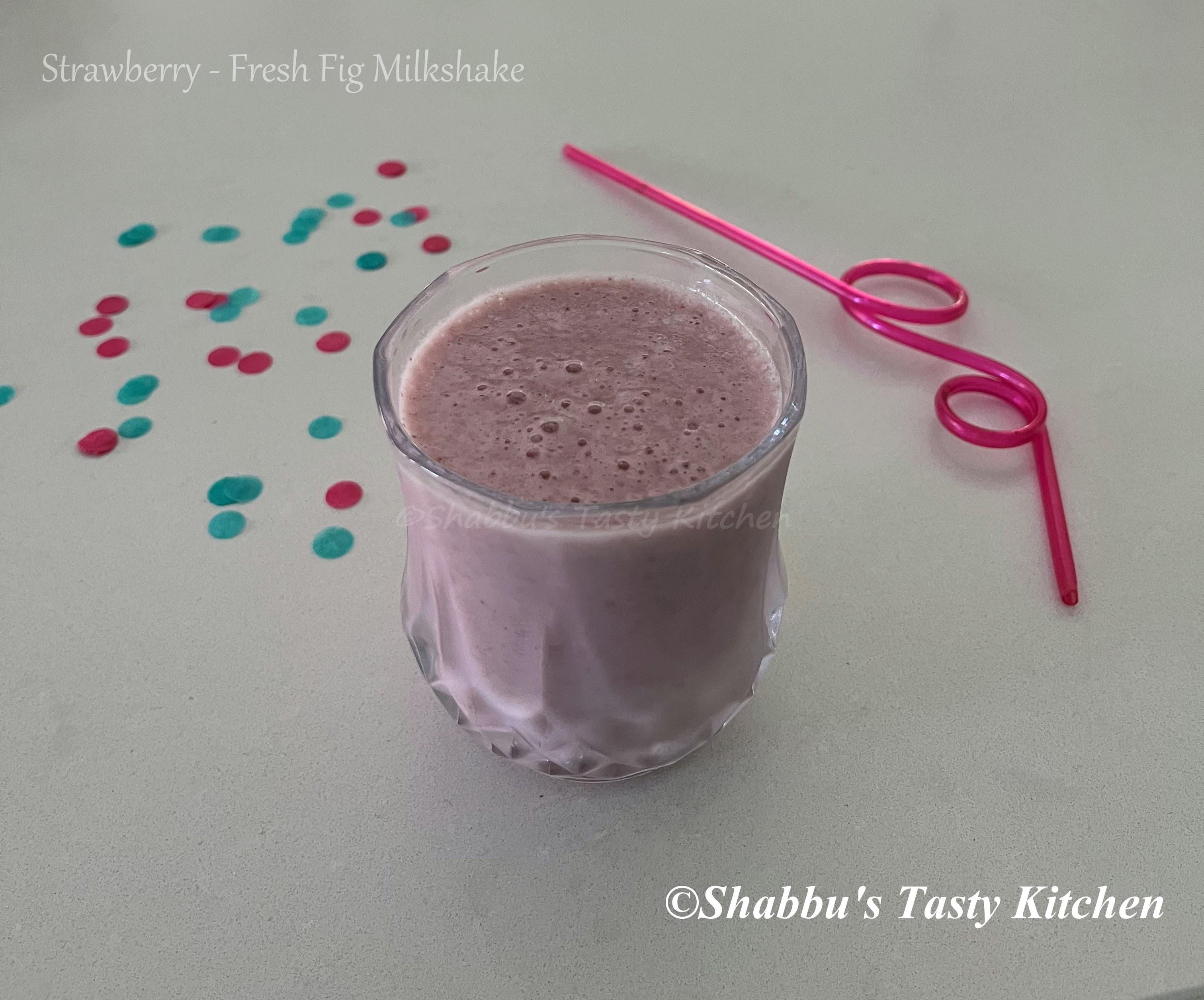 strawberry-fresh-fig-milkshake
