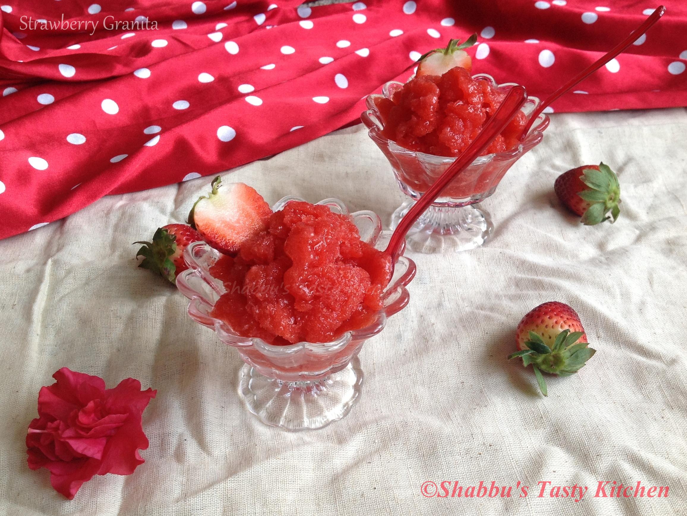 strawberry-granita
