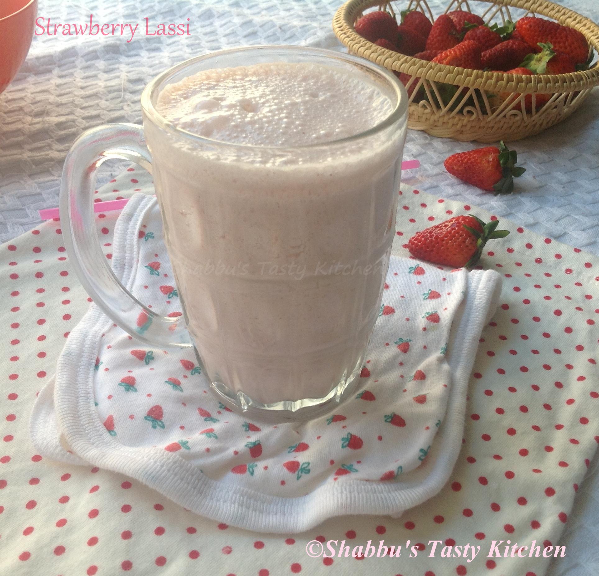 strawberry-lassi