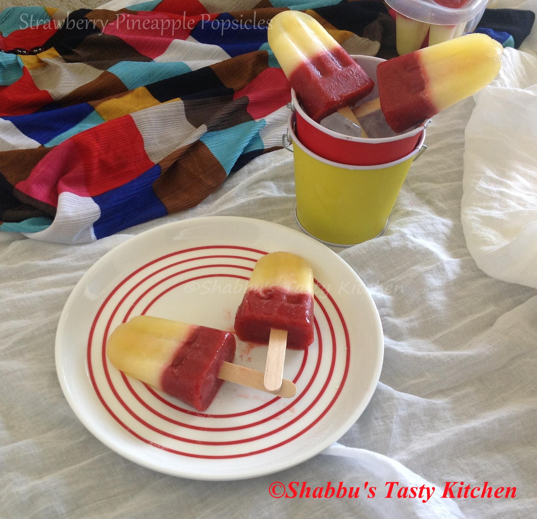 strawberry-pineapple-popsicles