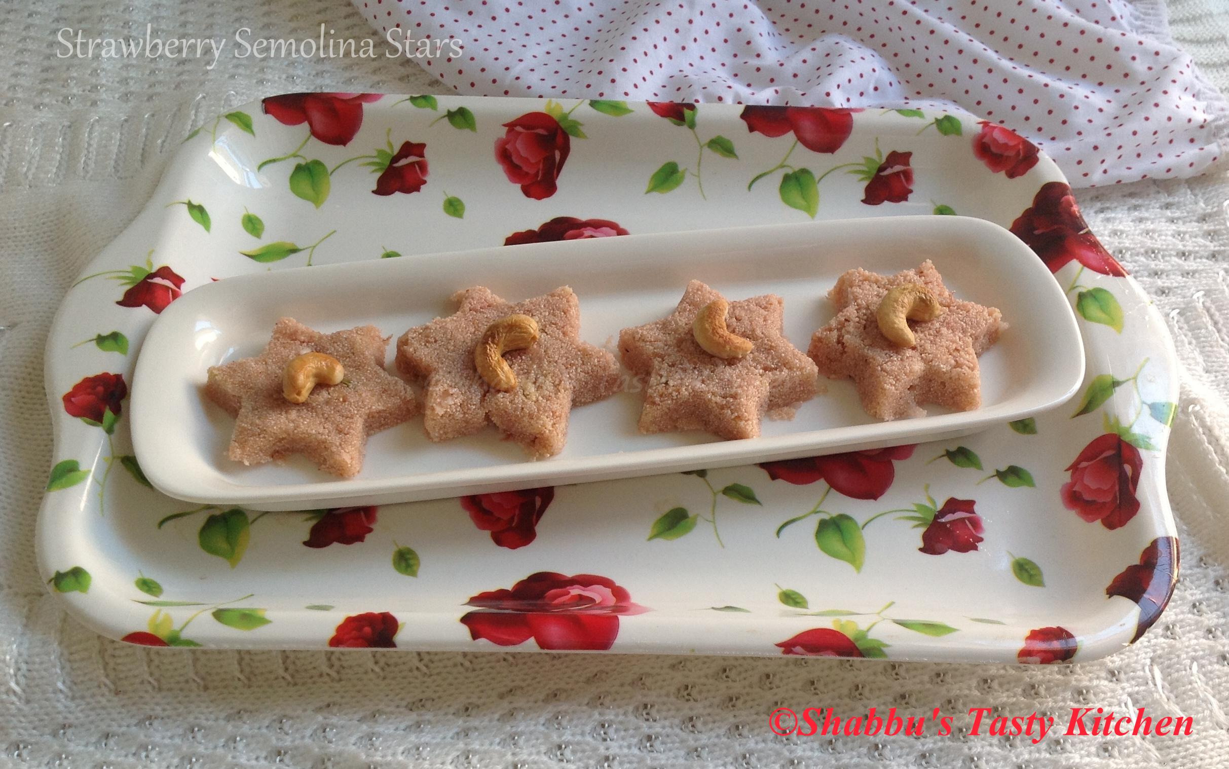 strawberry-semolina-stars