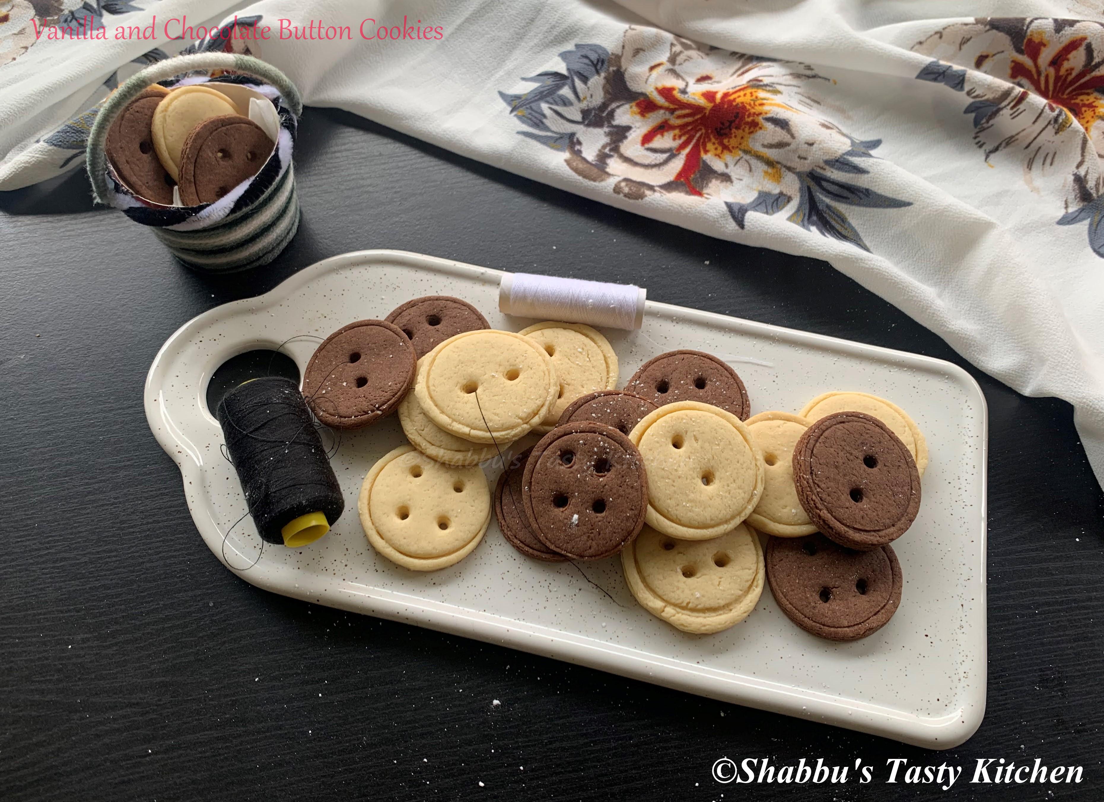 vanilla-and-chocolate-button-cookies