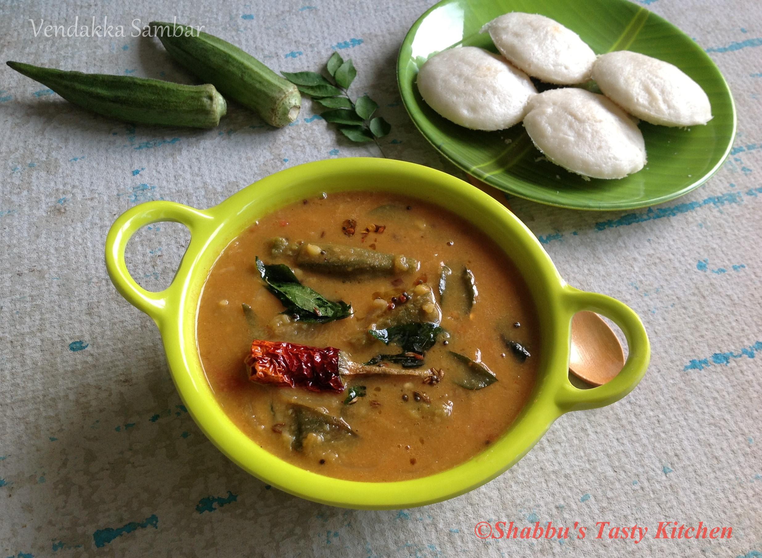 vendakka-sambar-okra-sambar