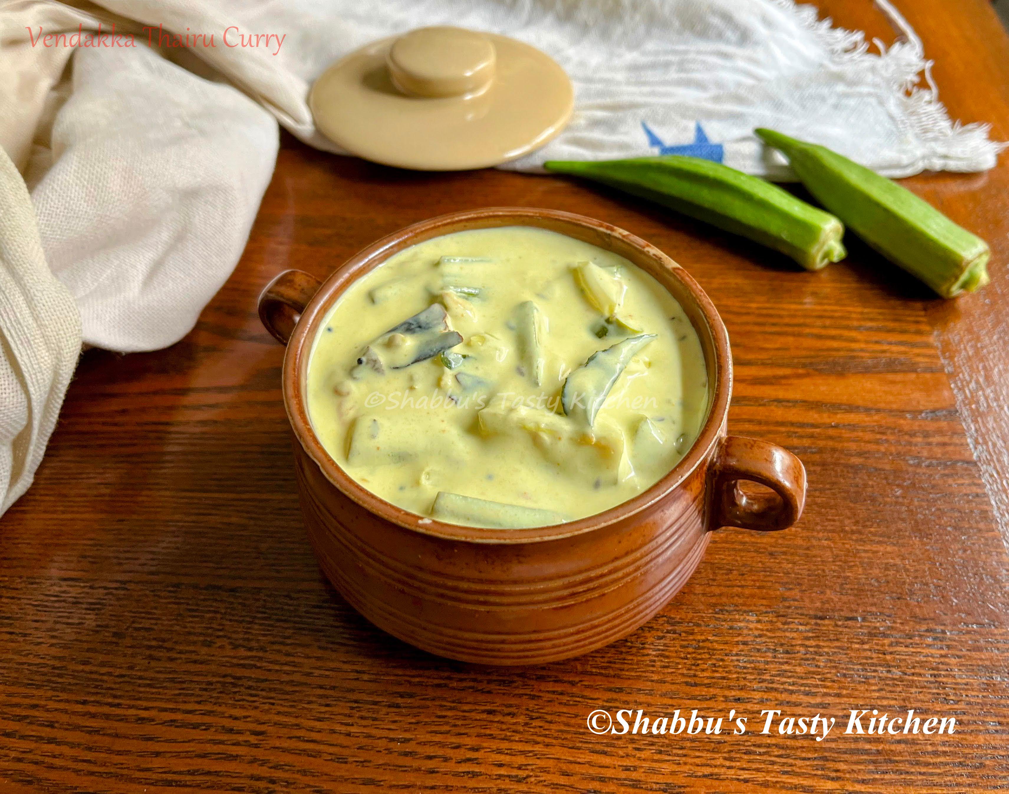 vendakka-thairu-curry-okra-curd-curry