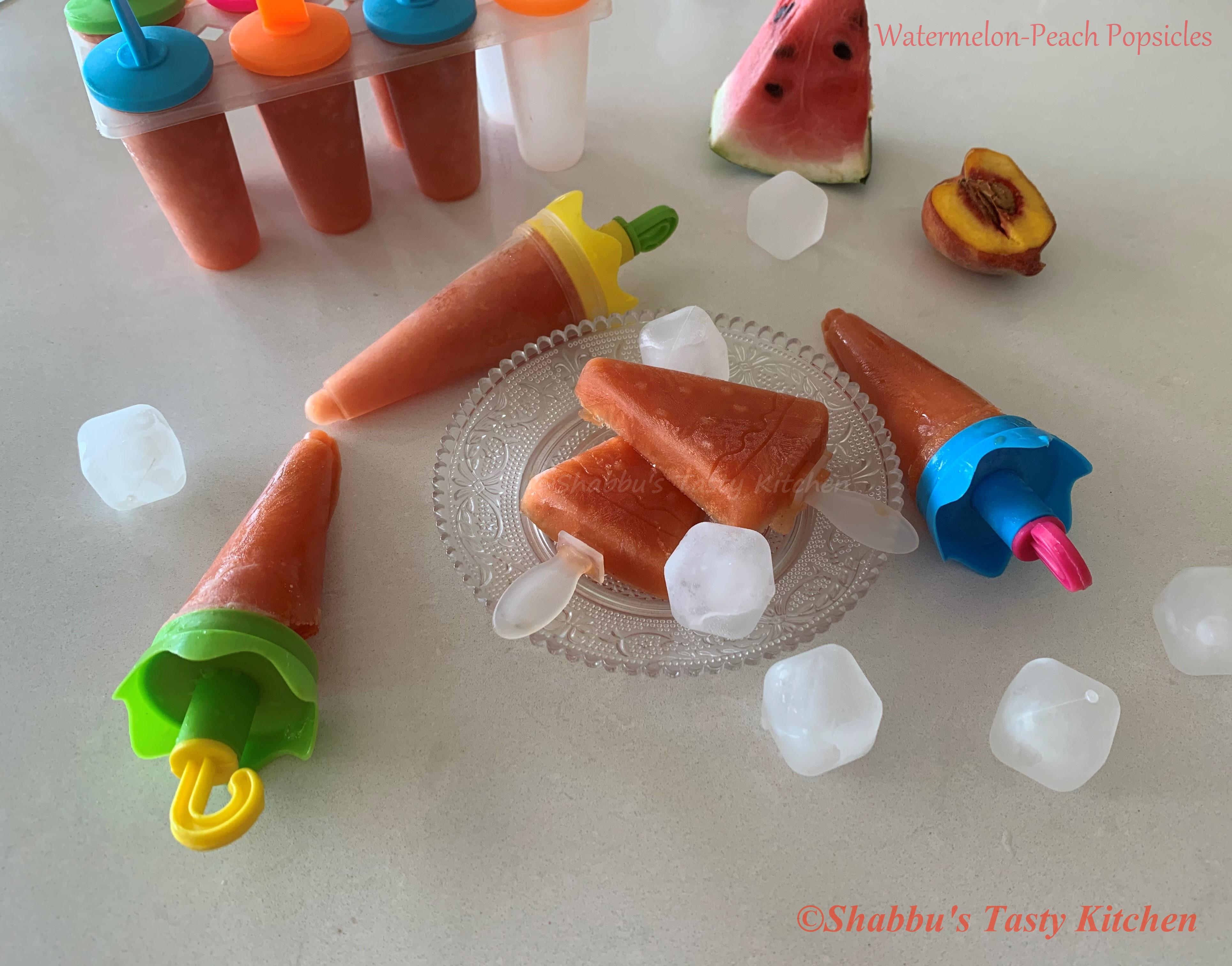watermelon-peach-popsicles