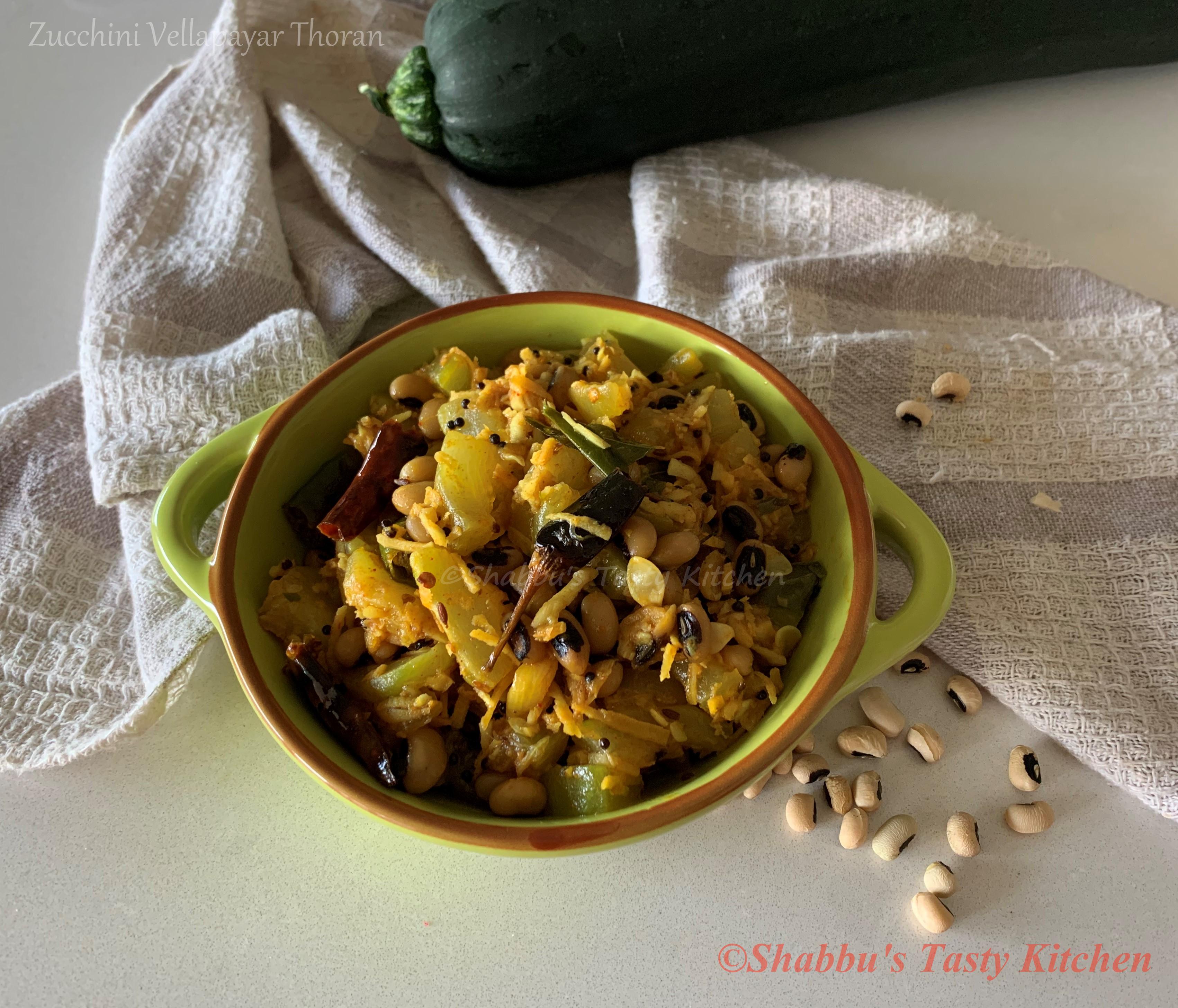 zucchini-black-eyed-beans-vellapayar-thoran