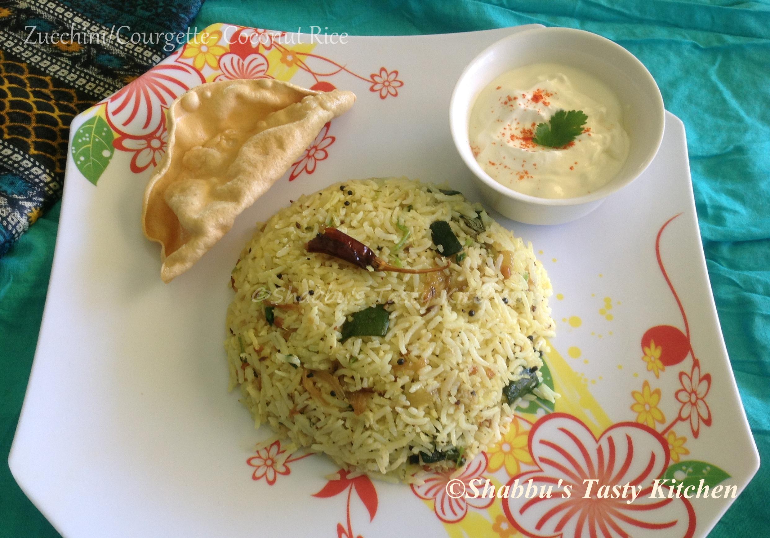 zucchini-courgette-coconut-rice