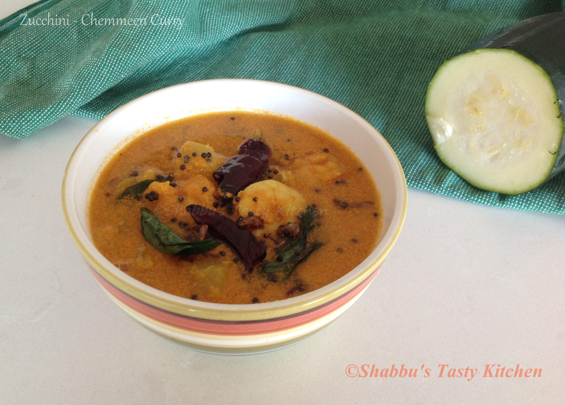 zucchini-prawns-chemmeen-curry