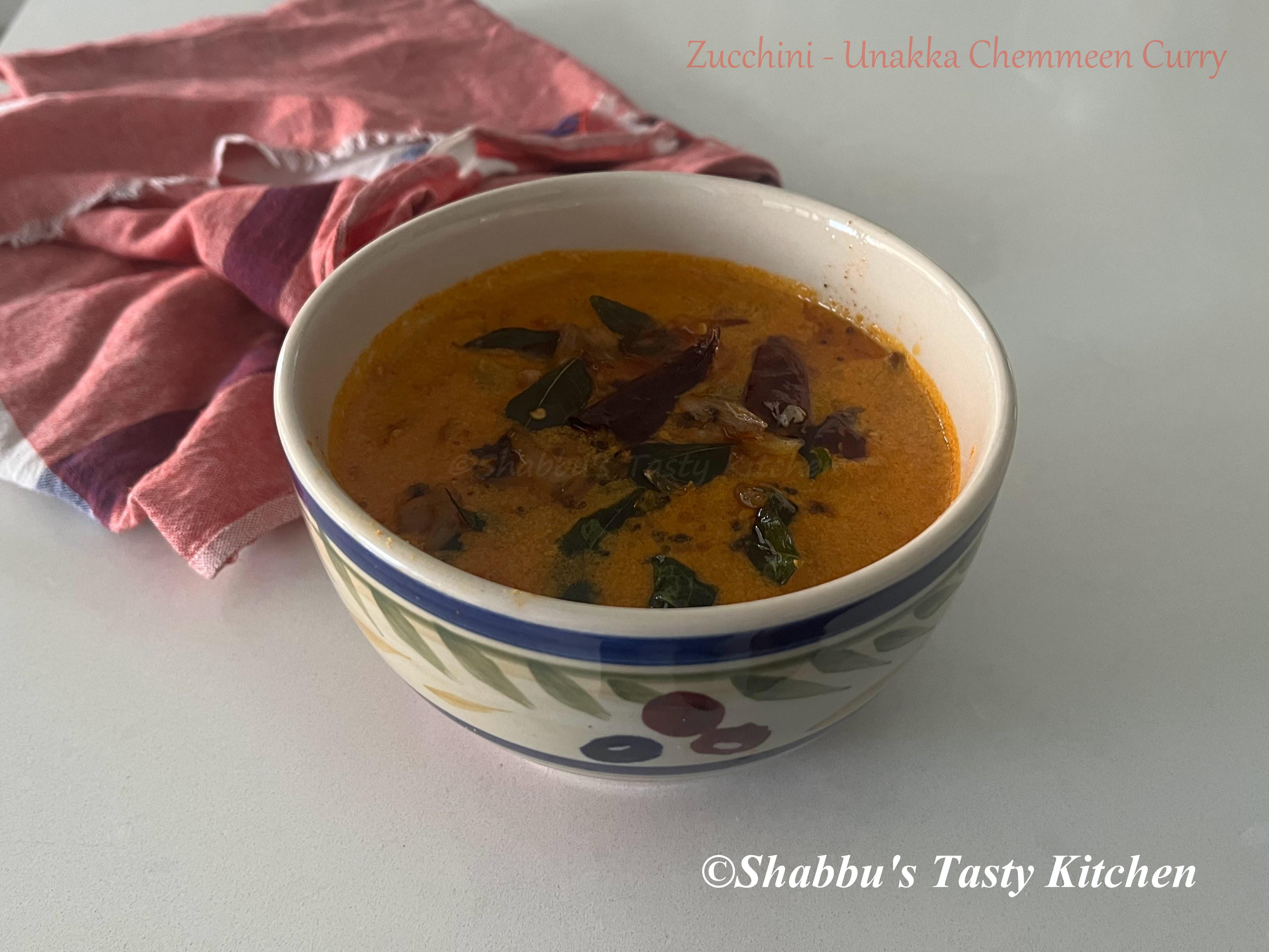 zucchini-unakka-chemmeen-dried-prawns-curry