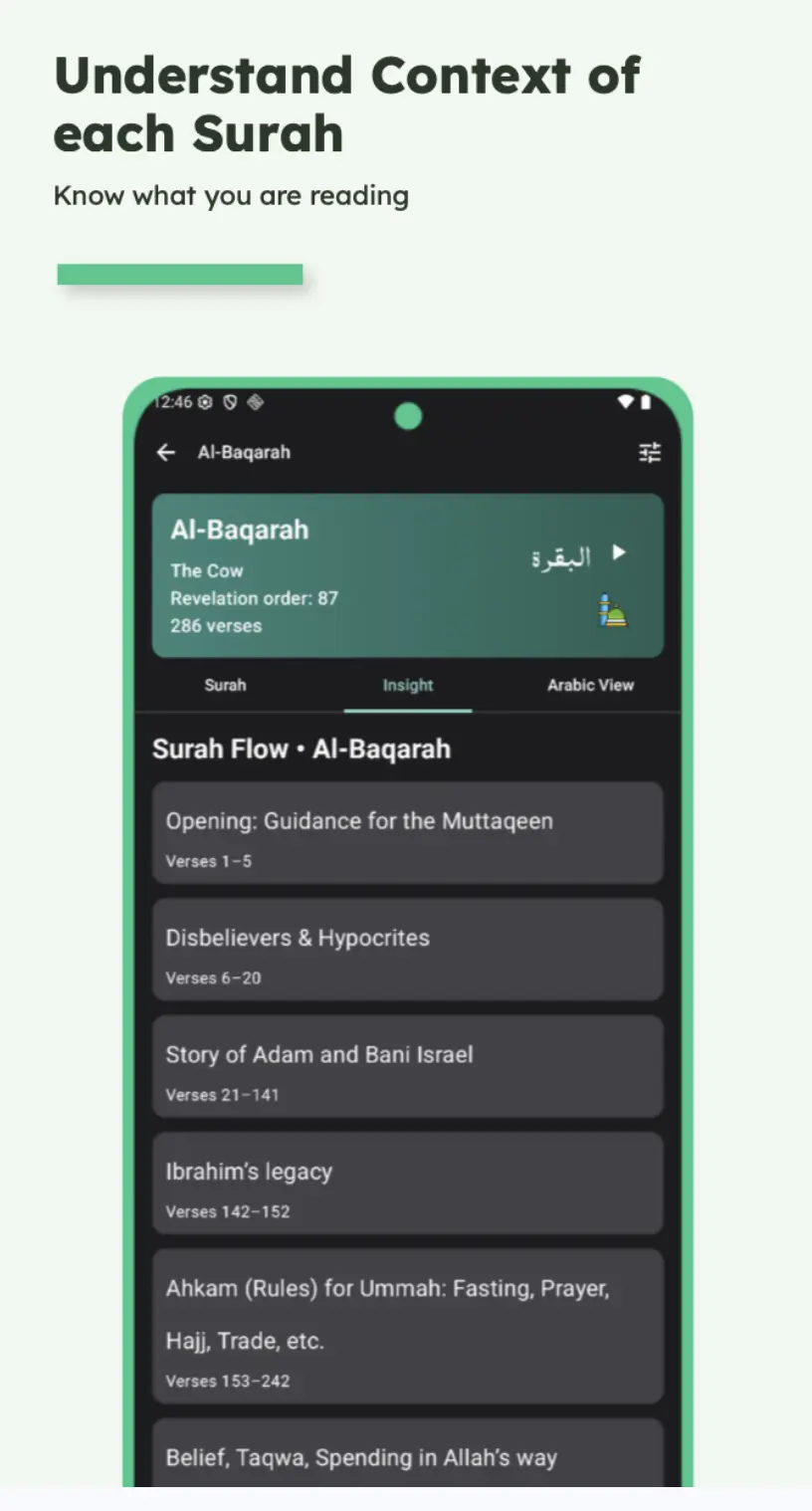 Easy Quran Home Screen