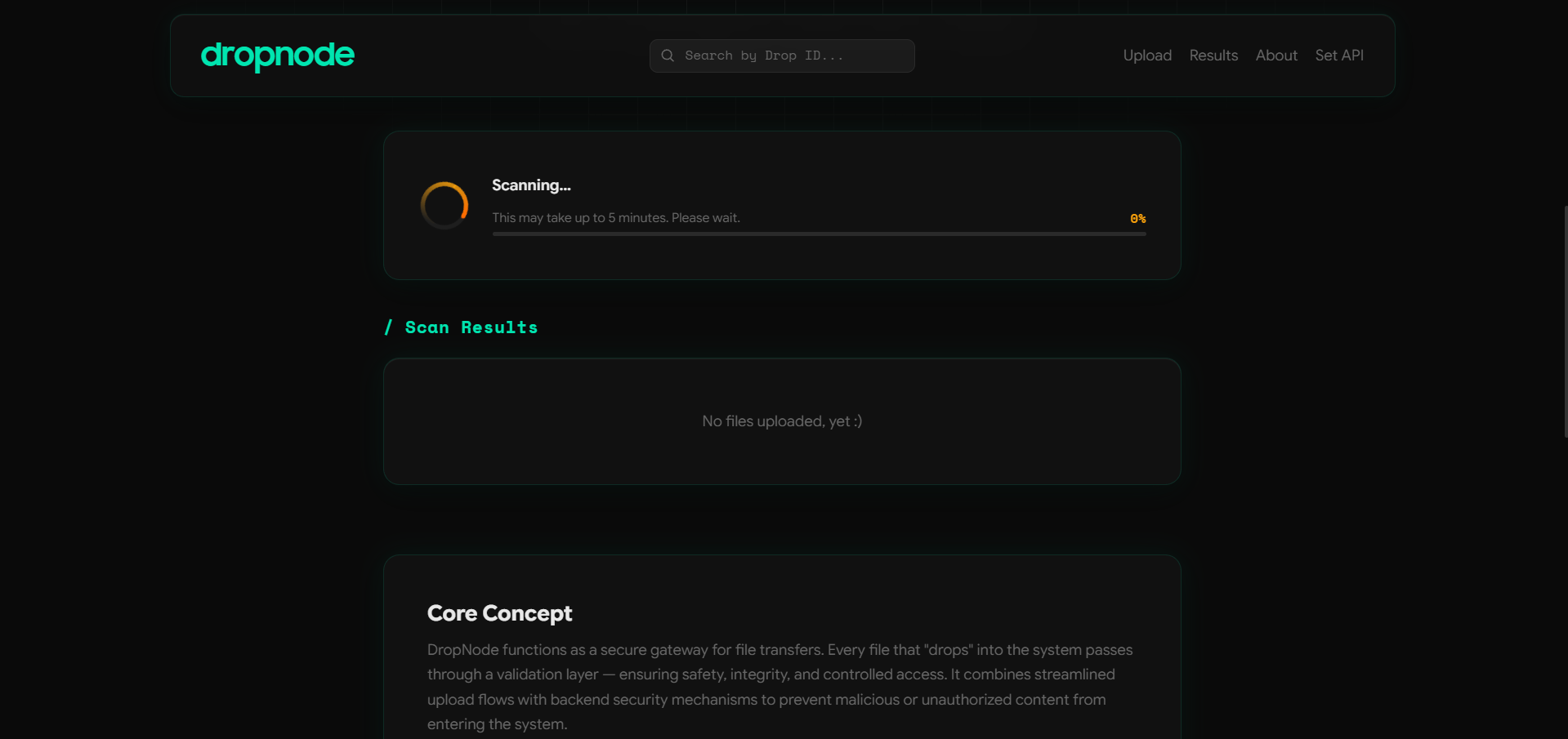 Screenshot 4 — File Scanning