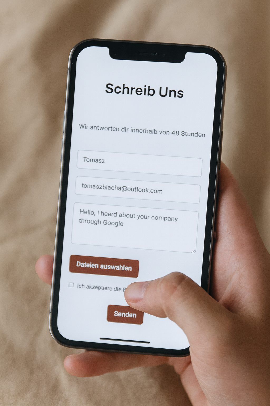 Zeigen Sie uns das Problem