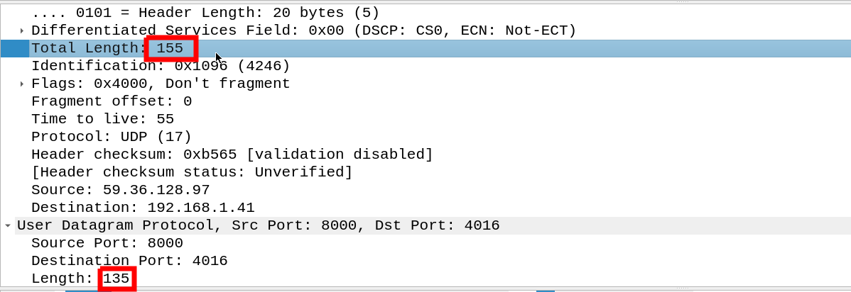 wireshark-udp-lenth