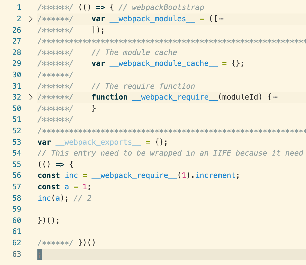 webpack5 打包后文件