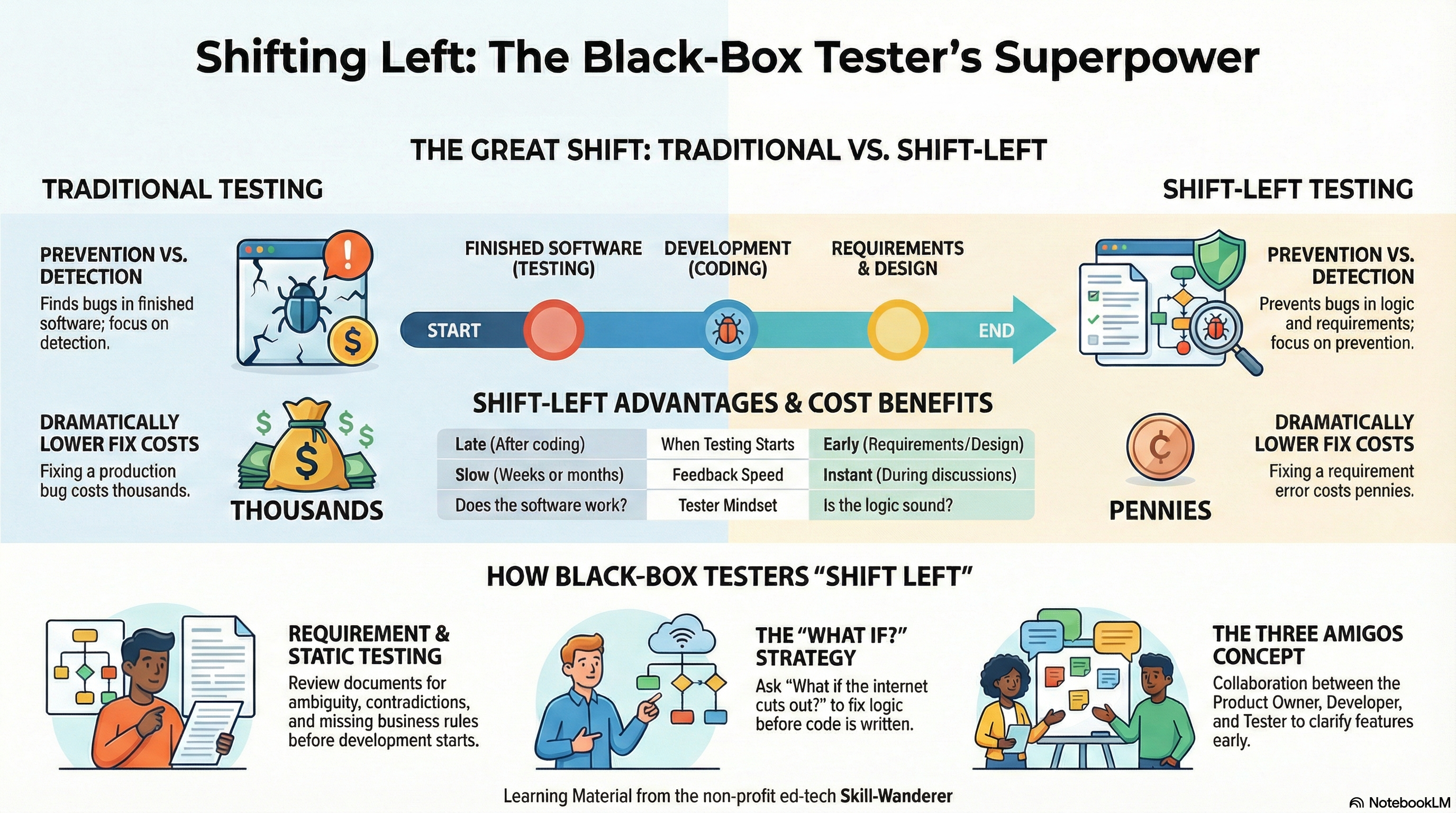 Shift-Left Testing Infographic