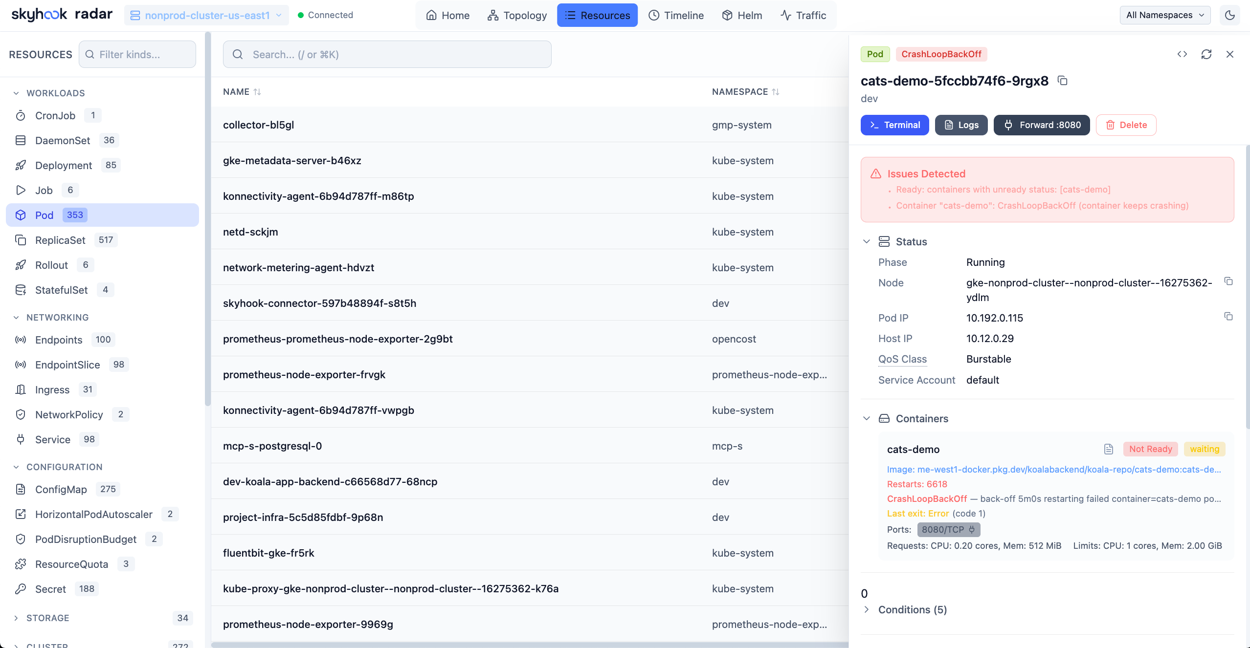 Resources View
