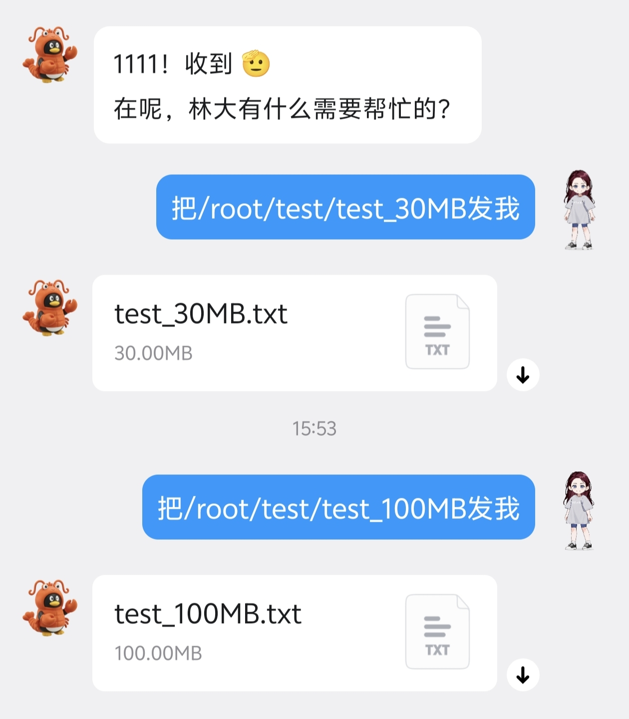 Large File Transfer Demo