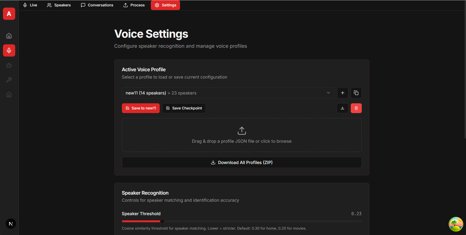 Voice Profile Management