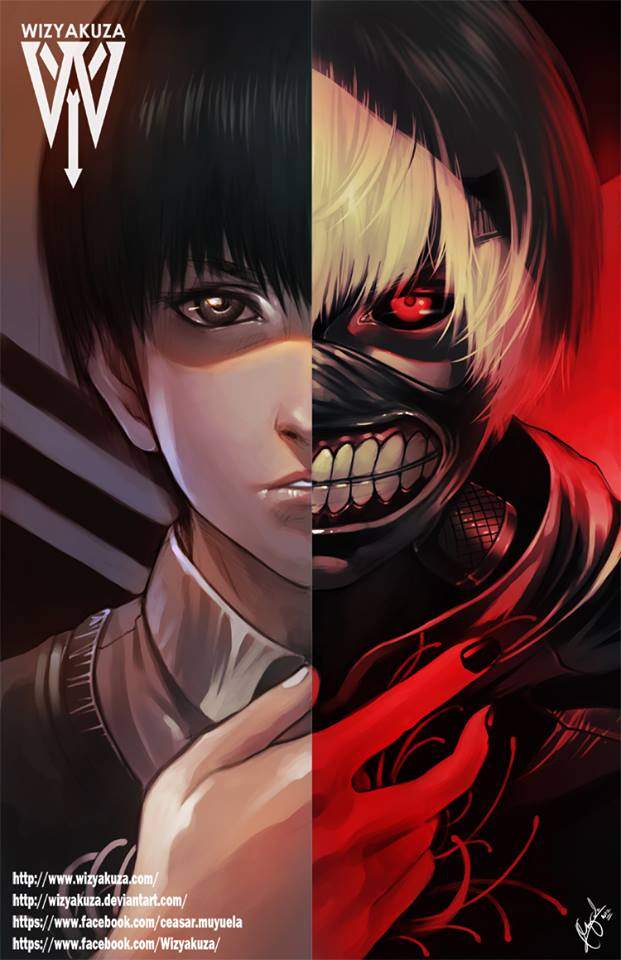 《动漫人物半颜艺术画》Wizyakuza 艺术家华丽呈献 - 图片15