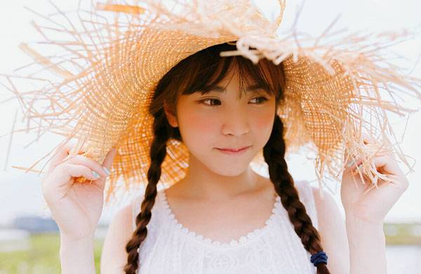 夏日小清新少女户外lomo图片写真（1）