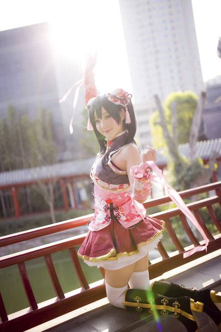 清纯萌妹矢泽妮可旗袍觉醒COS（9）