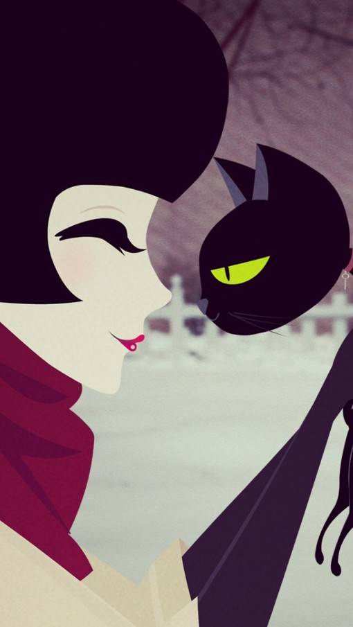 卡通漫画风格iphone和安卓手机壁纸素材