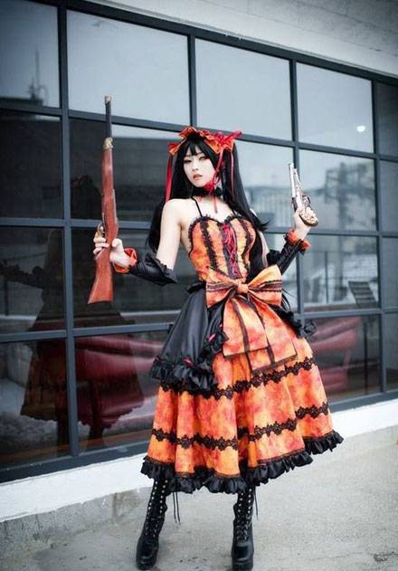 螺旋猫dolljj双色瞳萝莉时崎狂三cos（6）