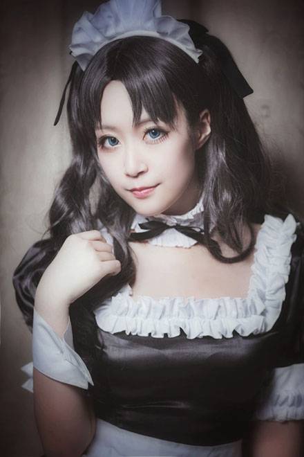 《Fate》远坂凛女仆装Cos（4）