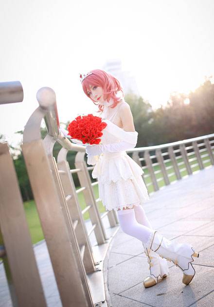 萌妹西木野真姬婚纱COS（1）