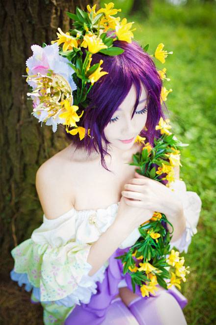 啾小妍SAMA东条希长发公主COS（10）