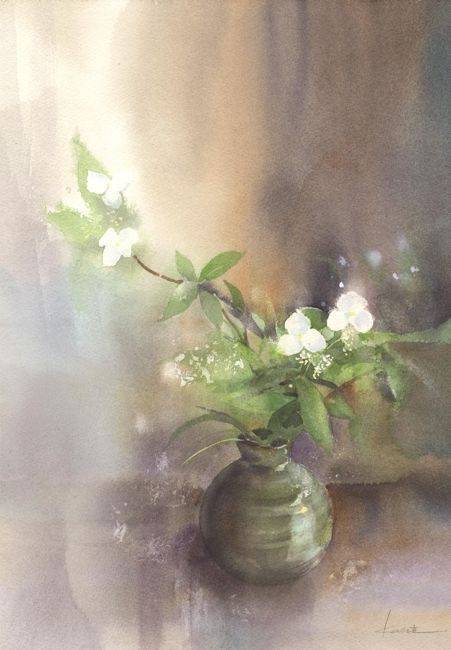 插画师Kanta Harusaki的日系田园风风光水彩画