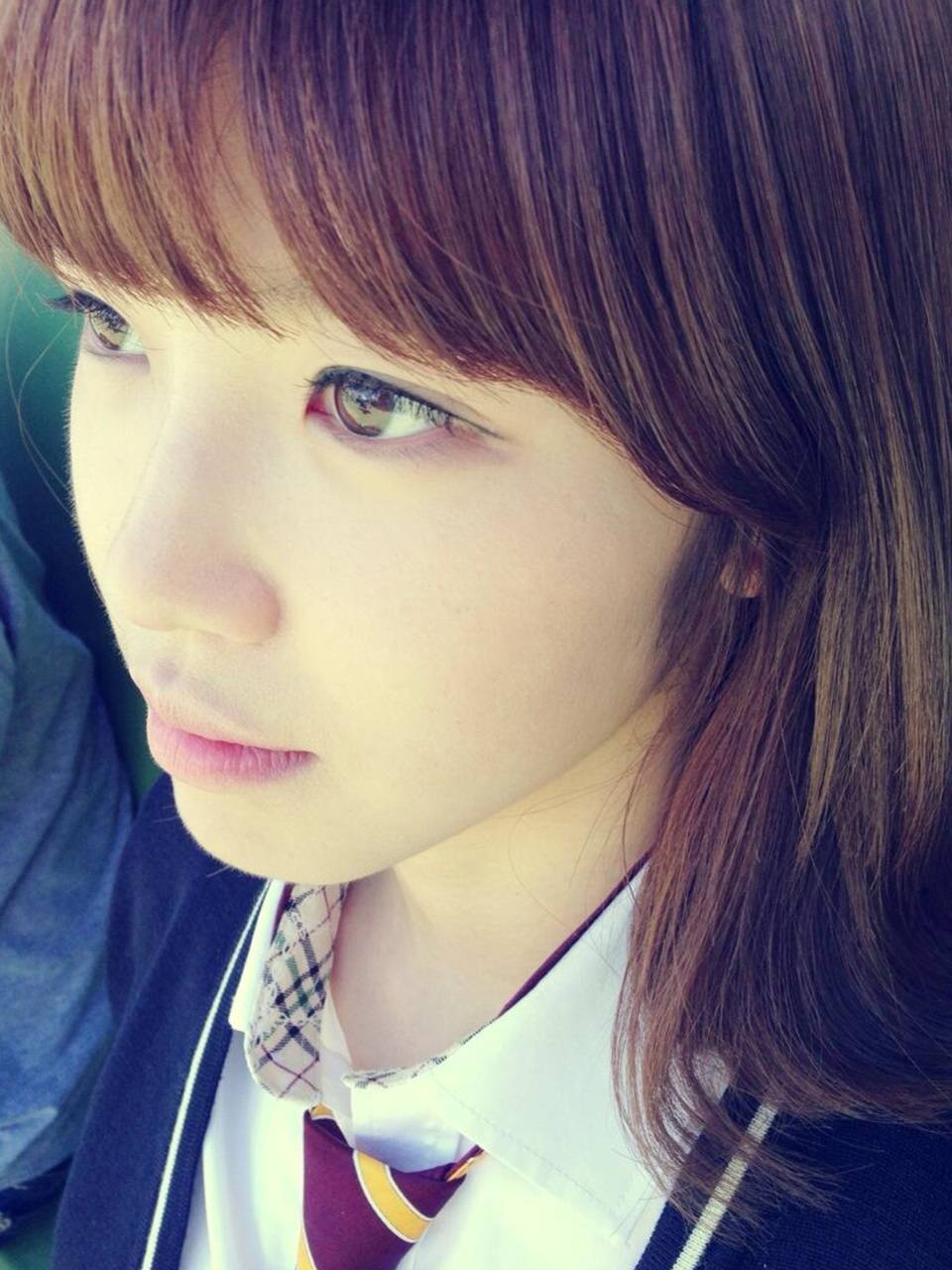 韩国超萌学生妹子自拍照第1张图片