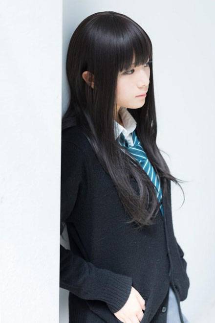 黑长直美少女涩谷凛日本萌妹COS（1）