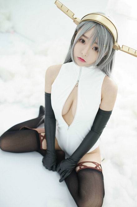 柳侑绮舰娘榛名开胸泳衣福利cos（14）