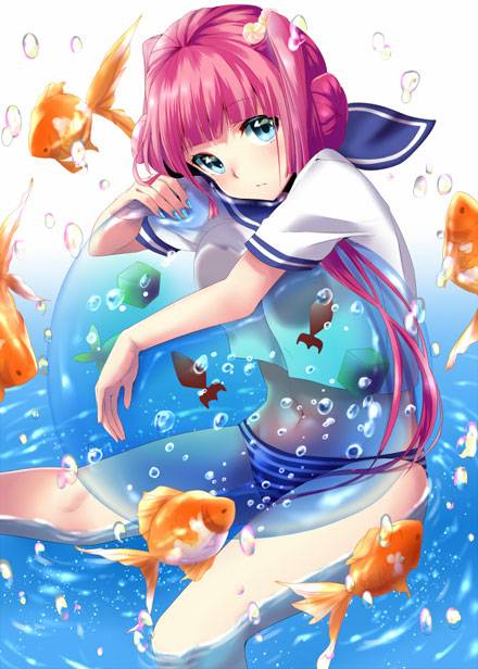 二次元露脐水手服萌妹子福利图集（1）