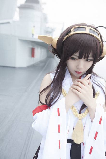 清纯萌妹《舰队collection》舰娘金刚COS（3）