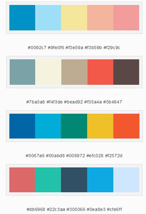 舒服实用的设计配色方案图片素材