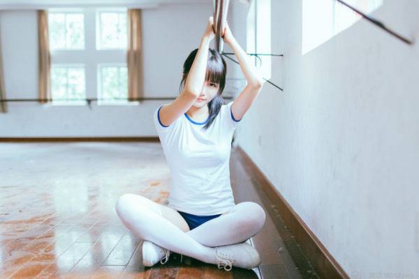 日系小清新少女体操服写真（1）
