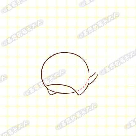 基质的菊长大人小鲸鱼简笔画手绘教程