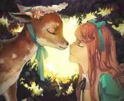 清纯可爱的日系画风二次元插画微信头像