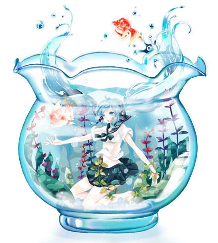 二次元鱼缸中的美少女美图赏（12）