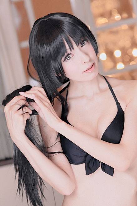 《轻音少女》秋山澪比基尼COS（1）