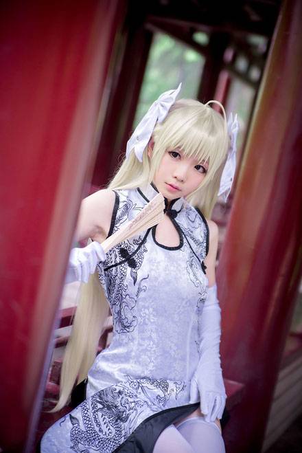 《缘之空》穹妹旗袍精美COS（12）